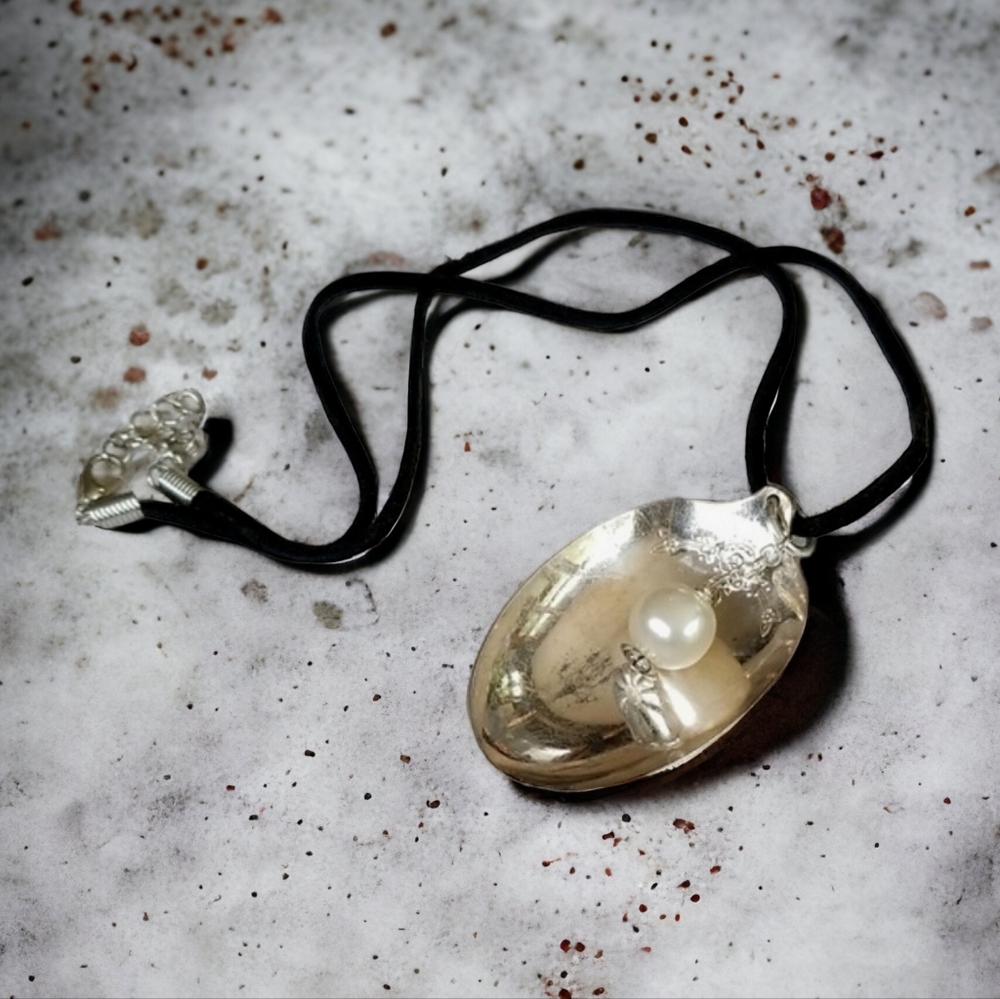 NWT Repurposed Hand Crafted Vintage Spoon Pendant Necklace